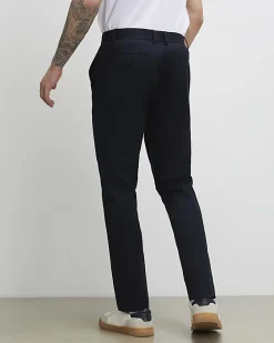 Navy Slim Fit Stretch Chino Trousers