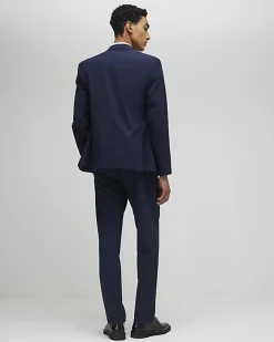 Navy Slim Fit Tailored Suit Trousers