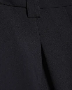 Navy Straight Leg Trousers