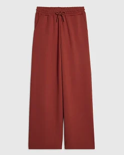Orange Premium Drawstring Wide Leg Joggers