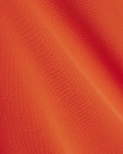 Orange Short Sleeve Button Top