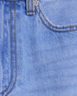 Petite Blue Relaxed Straight Leg Jeans