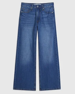 Petite Blue Relaxed Straight Jeans