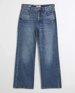 Petite Blue Relaxed Straight Jeans