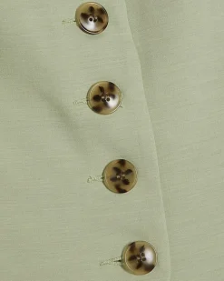 Petite Green Tie Detail Waistcoat