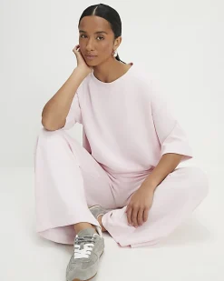 Petite Pink Premium Short Sleeve Boxy T-shirt