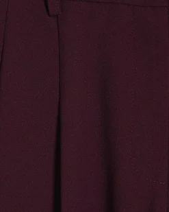 Petite Red Barrel Leg Trousers