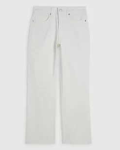 Petite White Stretch Straight Leg Jeans