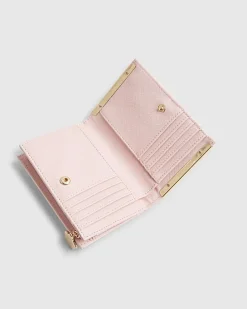 Pink Boucle Foldout Purse