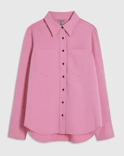 Pink Long Sleeve Tailored Shirt