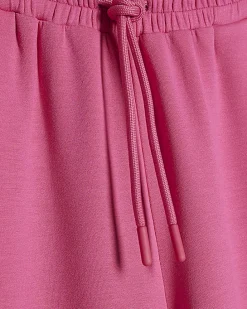Pink Premium Drawstring Wide Leg Joggers