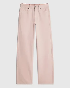 Pink Relaxed Straight Jeans