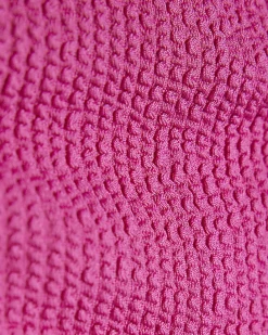 Pink Textured Bikini Bottom