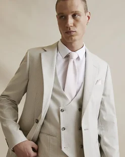 Pink Twill Tie And Handkerchief Set