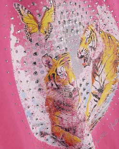Pink Year Zero Tiger Boyfriend Fit T-Shirt