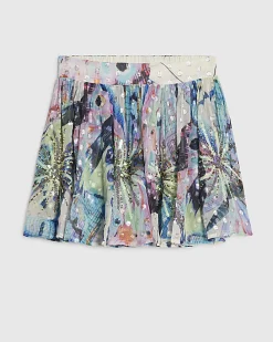 Purple Butterfly Skater Skirt