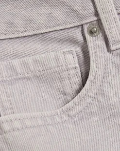 Purple Relaxed Straight Jeans