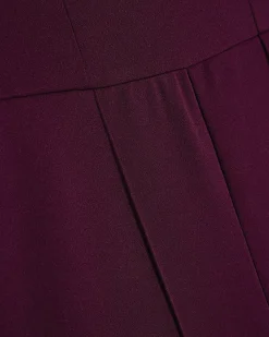 Purple Sleeveless Bandeau Jumpsuit