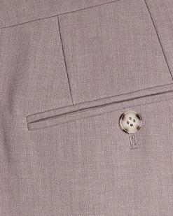 Purple Slim Fit Suit Trousers