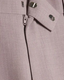Purple Slim Fit Suit Trousers