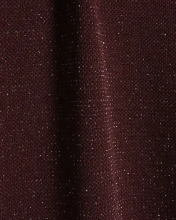 Red Glitter Wide Leg Trousers