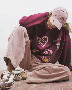 Red Ma Cherie Fun Trim Sweatshirt