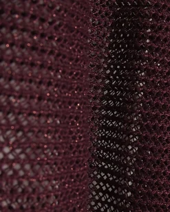 Red Metallic Knitted Cape