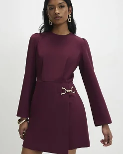 Red Mini Dress With Snaffle