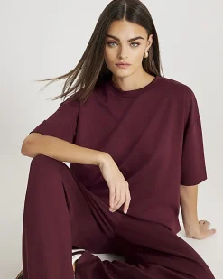 Red Premium Short Sleeve Boxy T-Shirt