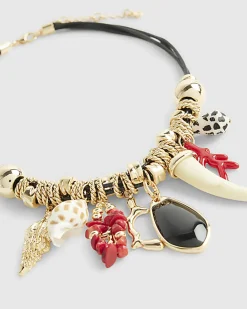 Red Shoreline Charm Necklace