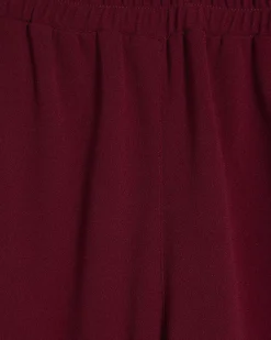 Red Wide Leg Trousers