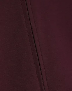 Red Zip Up Interlock Bomber Jacket
