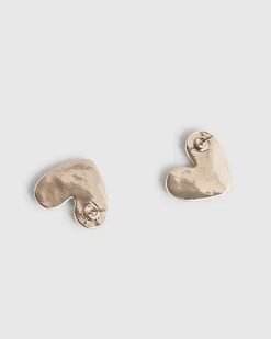 Rose Gold Diamante Stud Earrings