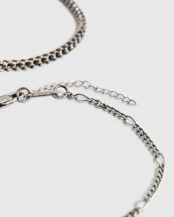 Silver Chain Pack Of 3 Bracelets