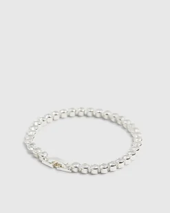 Silver Diamond Simulant Bracelet