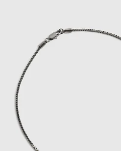 Silver Metal Double Dog Tag Necklace