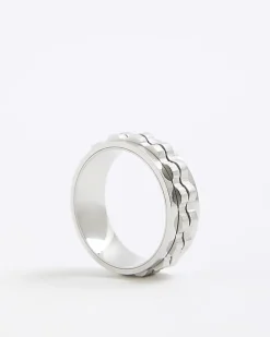 Silver Stainless Steel Chain Ring