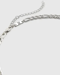 Silver Steel Chain Necklace
