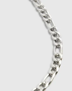 Silver Steel Chain Necklace