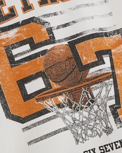 White 67 Basketball T-Shirt