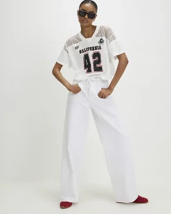 White California Lace Number T-Shirt