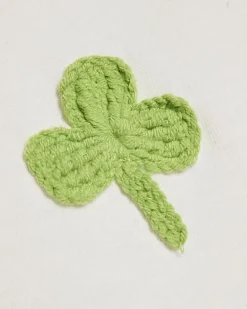 White Crochet Clover Lucky Me T-Shirt