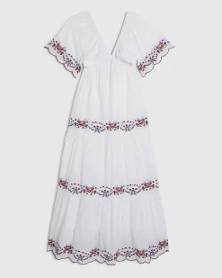 White Embroidered Maxi Dress
