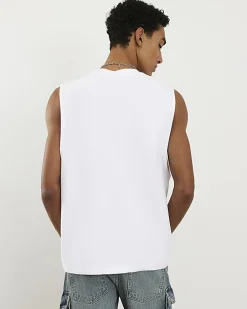 White Essential Regular Fit Tank Top