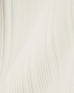 White Knit Ribbed Tipped Vest Top
