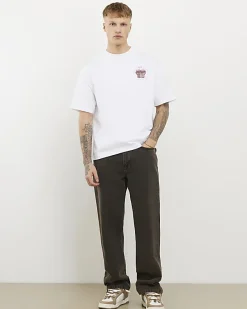 White Oversized Fit Boxing Club T-Shirt
