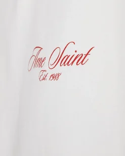 White Oversized Fit Champagne Bucket T-Shirt