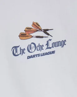 White Oversized Fit Darts Midweight T-Shirt