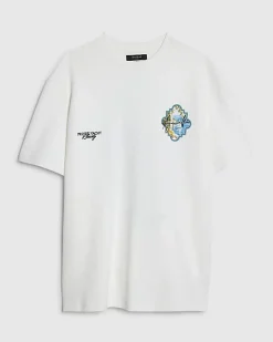 White Oversized Fit Fruit Graphic T-Shirt