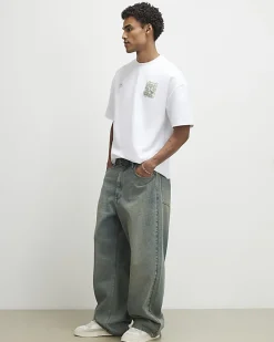 White Oversized Fit Kagawa Dragon T-Shirt